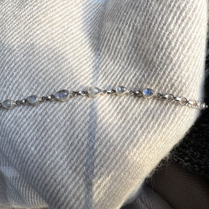 Moonstone Silver Bracelet - Silver Bracelet